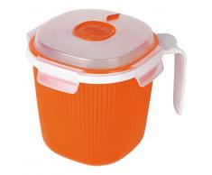 Cisaille Micro-Onde, Plastique, Orange, Milk, Tea and Soup Mug Warmer 0.7L