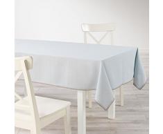 charme & douceur nappe rectangle 140x240cm coton femina bleu