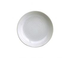 Avet Spain Rice Lot de 6 Assiettes Creuses, GrÃ¨s, Blanc, 21Â cm