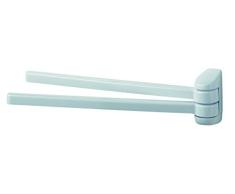 Haceka 1116995 Porte Serviette Uno tournant, Plastique, Argent, 30 x 10 x 10 cm