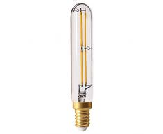 Girard Sudron 18477-LED Tube T20 LED Filament E14 (SES Petit Culot à vis Edison) Transparent, Blanc Chaud, 400 lumens, Dimmable, 4 W