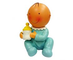 Mopec Y705.3Â Figurine de gÃ¢teau en Forme de bÃ©bÃ© Assis avec biberon, 5Â x 10Â x 16Â cm Multicolore