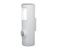 OSRAM - Veilleuse/ Torche LED Nightlux Torch Blanc - Capteur de Mouvement et de Luminosité Intégrés - Fonctionne à Pile - Etanche IP54 - Blanc Froid 4000K