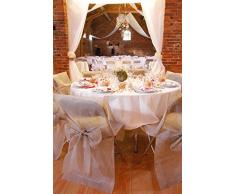 Santex 2931 Housse de Chaise avec Noeud Gris