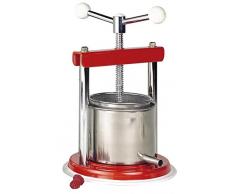 Bouchonnerie Jocondienne PF15 Presse Fruits Manuel Cage MÃ©tal, Rouge et Gris, 25 x 25 x 32 cm