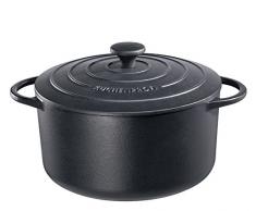 Küchenprofi Marmite Ronde, Fonte, Noir, 28 x 28 x 13.5 cm