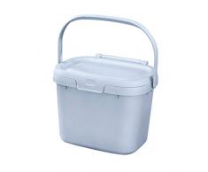 Addis Poubelle à Compost pour déchets Alimentaires, Plastique recyclé, Gris Clair, Compost Caddy