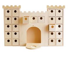 Artemio 14002296 Calendrier de lAvent à Décorer, Bois, Beige, 42,3 x 6 x 42 cm