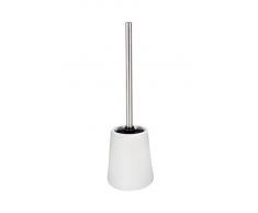 Wenko 22634100 Brosse WC Flora, CÃ©ramique, Blanc, 12 x 12 x 41,5 cm
