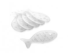 TATAY Poisson Stickers de Bain antidÃ©rapant Tube, Aubergine, PVC, Glace, 7.5 x 0.7 x 14 cm