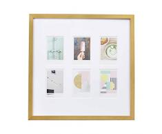 AmazonBasics Cadre photo pour instantané Instax - 6 photos - 8 x 5 cm, Laiton