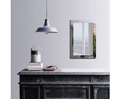 Bonamaison DÃ©coration Murale Impression sur Miroir EncadrÃ© sur Toile, Dimensions: 40 x 60 Cm - ConÃ§u et fabriquÃ© en Turquie