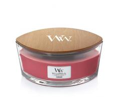 WoodWick Ellipse bougie parfumée avec mèche qui crépite, Groseille, Temps de combustion jusquà 50 heures