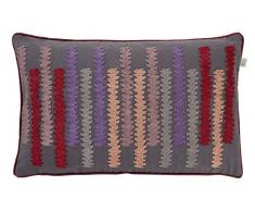 Dutch Decor Housse de Coussin Orin 30x50 cm Gris foncÃ© - Housses de Coussin DÃ©coratif - ZippÃ©e