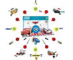 Worlds Apart 865040 Stickers Horloge Disney Cars, Rouge