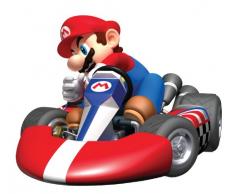RoomMates 539021 Sticker Géant Repositionnable Super Mario Kart Wii Vinyle Rouge