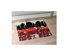 Soleil dOcre 70031 Tapis ImprimÃ© Guards Coton Multicolore 50 x 80 cm