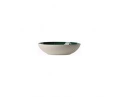 like. by Villeroy & Boch â its my match Plat de service rond Leaf, 26 cm, Porcelaine Premium, Blanc/Vert