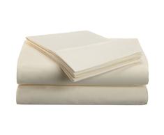 Superior 1500Â Series Massif Poche Profonde Super Doux et rÃ©sistant Ã Rides, Parure de lit 100% Microfibre brossÃ©, Ivoire, Double, 3Â piÃ¨ces Taille L/XL