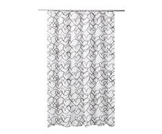 Frandis 190512 Rideau de Douche avec 12 Anneaux PVC Taupe 180 x 180 cm