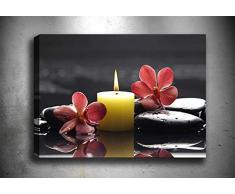 Bonamaison Peinture sur toile, multicolore, 50 x 70 cm - ConÃ§u et fabriquÃ© en Turquie