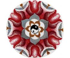 Grund Harmony of Opposites Tapis de Bain, Polyacrylique Supersoft, Rouge, 100 cm