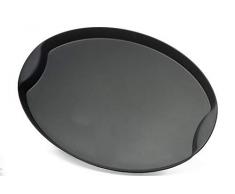 Garnet 9012 Grand plateau en plastique ovale â avec finition antidÃ©rapante Soft Touch sur la partie intÃ©rieure â Hauteur bord 3 cm â Dimensions 42 x 30 cm â FabriquÃ© en Italie