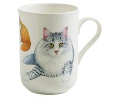 Maxwell & Williams PB0717 Tasse, Porcelaine, Gris/Blanc, 10,5 x 7,5 x 10,5 cm