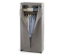 Perfetto Più Parfait Plus â Gaston Armoire, Tissu, Cendres, 80 x 50 x 180 cm