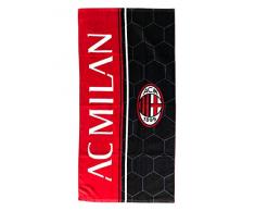 A.C. Milan Serviette de Plage, Rouge et Noir, 70 x 140 cm