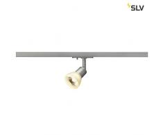SLV 143454 PURIA Spot, Gris argenté, GU10, max. 50 W, avec 1p.-adapter, en aluminium, argent,