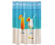 Ridder 483100-350 Rideau de Douche Textile 180 x 200 cm, Sex on The Beach Multicolor Anneaux INCL, 100% Polyester, 180x200 cm