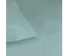 Bailet Housse de Couette - PlissÃ©s Intemporels, Satin de Coton, Vert deau, 240 x 220 cm