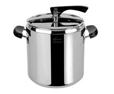Lagostina La Classica Marmite Ã Pression avec Panier et Ã©codose Ã 26 cm, 12 lt Acciaio e Nero