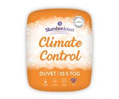 Slumberdown Housse de Couette avec contrÃ´le de tempÃ©rature, Blanche, Simple/4,5Â Tog, Blanc, King