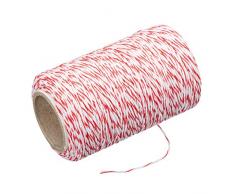 Kitchen Craft KCTWINE Ficelle de Boucher, Polyester, Rouge/Blanc, 32 x 32 x 22 cm