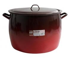 esmaltaciones la étoile Feu Marmite bombée avec Couvercle, 36 cm, 30 L