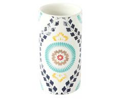 Gelco 709511 Goa Gobelet BohÃªme CÃ©ramique Blanc 6,5 x 6,5 x 13 cm