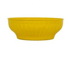 Stefanplast nervuré Saladier, Blanc/Turquoise/Vert Intense, 22 cm