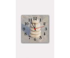 Bonamaison Horloge Murale en MDF, Multicolore, 30 x 30 cm