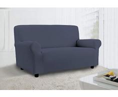 Vanity housse de canapé 100% coton doux, bleu jeans, 1 place