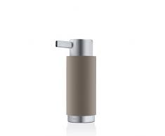 blomus 68856 Distributeur de Savon Ara Taupe/Argent, Acier Inoxydable, 8,2 x 6,1 x 16,9 cm
