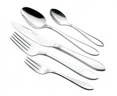 Esmeyer 106â021 30 pièces Alice Couverts en Acier Inoxydable 18/0, Poli Ãpaisseur 2,5/2,2 mm, Argent