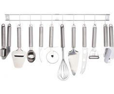 Tarrerias Bonjean 440460 Barre de Support dUstensiles Cuisine 10 PiÃ¨ces Inox