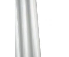 Croydex Professional Rideau de douche en tissu uni blanc avec traitement Hygiene N Clean