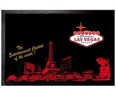 1art1 Las Vegas Paillasson Essuie-Pieds - Strip Et Logo (60 x 40 cm)