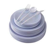 Silver Spoons 1983 Assortiment DE Couverts JETABLES, Collection Opulence pour Mariages et dîners de Haut Standing