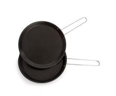 Frabosk Double Poêle à Griller, Antiadhérent, Aluminium, 24 cm