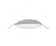 coton dintérieur coussin dehoussable pompons 40x40cm coton tisse tressia