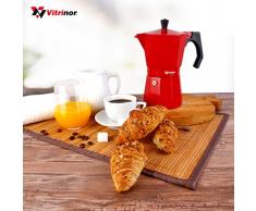 VITRINOR CafetiÃ¨re Rouge 12 Tasses